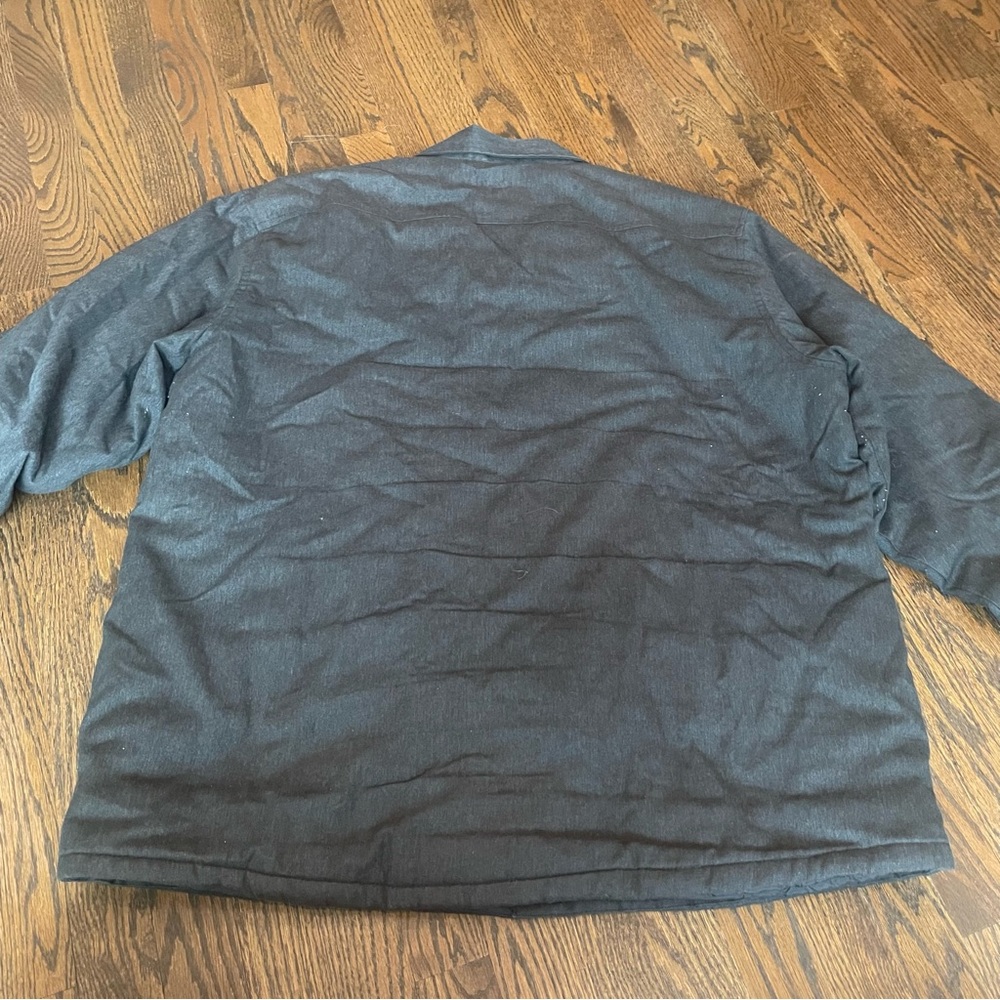 Rugged Elements Gray Quilted Lined Shacket Shirt … - image 2